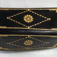 Scatola lacca nera Birmania