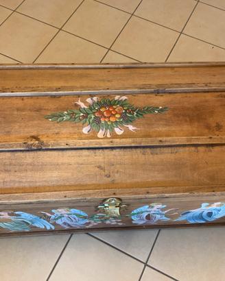 Baule decorato