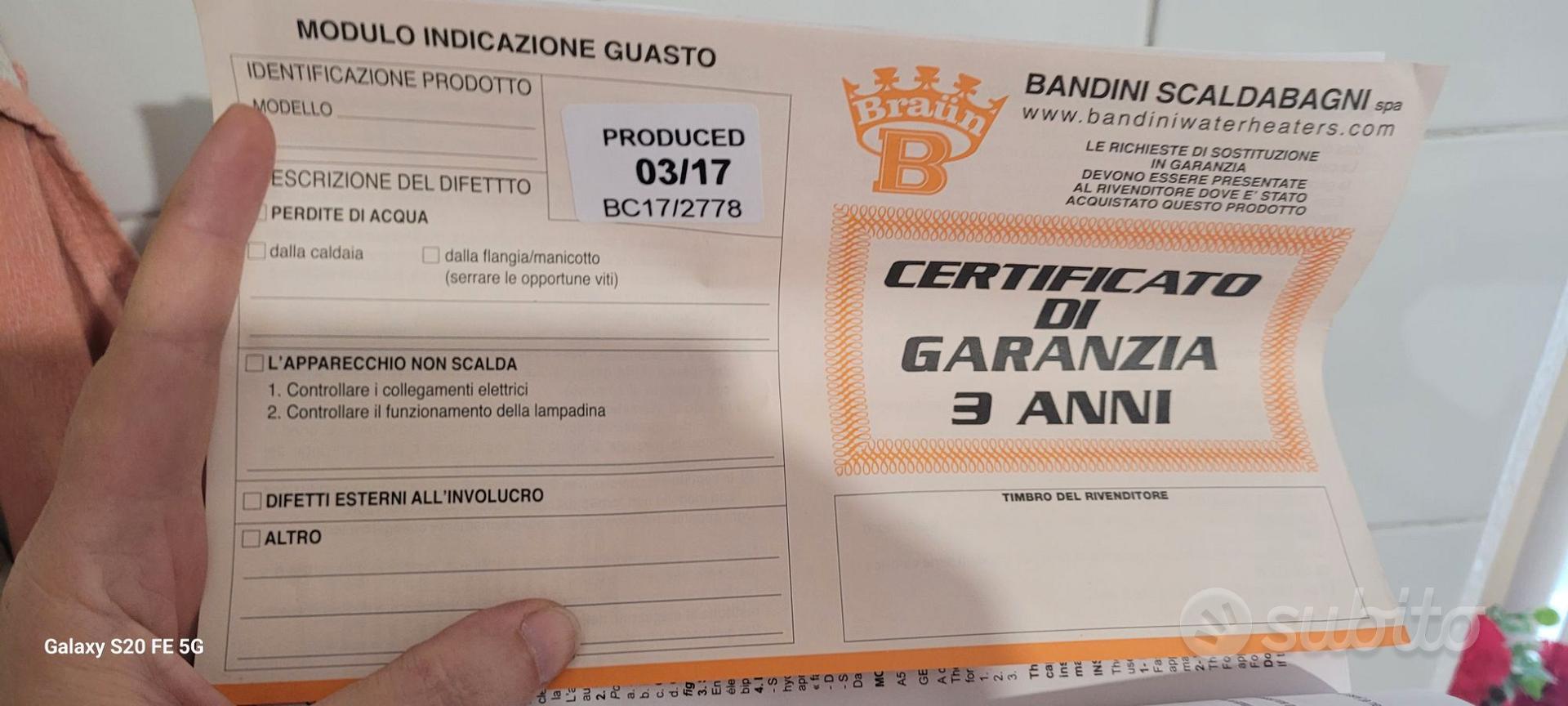 Boiler elettrico 15 litri - Elettrodomestici In vendita a Monza e della  Brianza