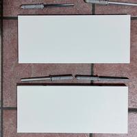 Coppia mensole mdf bianche con tasselli