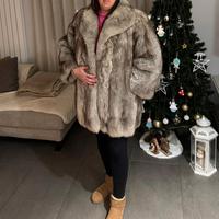 pelliccia volpe argentata TG42