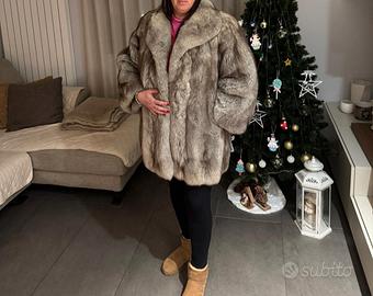 pelliccia volpe argentata TG42