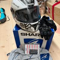 casco shark s600 e guanti 