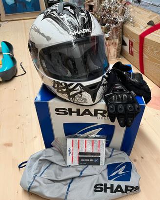 casco shark s600 e guanti 