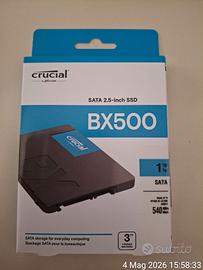 NUOVO Crucial Bx500 Ssd 1Tb Interno 2.5" Sata III