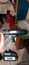 CMI Trapano avvitatore a batteria 12V con batteria