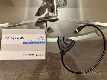 deleyCON Switch HDMI 1.4a 3 porte Autoalimentato