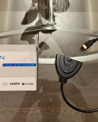 deleyCON Switch HDMI 1.4a 3 porte Autoalimentato