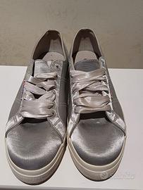 Superga argento platform n 39