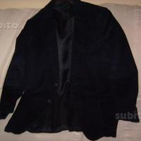 Giacca blu di velluto marzotto