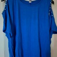 maglia blu elettrico taglia unica