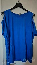 maglia blu elettrico taglia unica