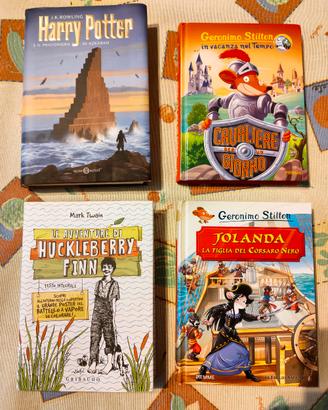 Geronimo Stilton, Herry Potter, Huckleberry Finn