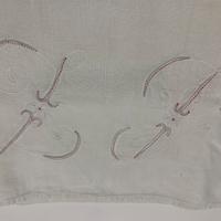 Asciugamano in lino iniziali L e P