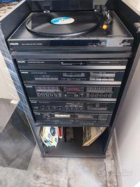 Impianto stereo Philips con mobile