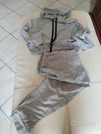 Tuta donna felpa crop+ pantalone , XL
