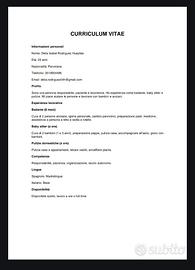 Candidadi lavoro badante