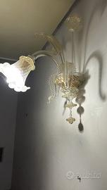 Lampadario e applique di murano