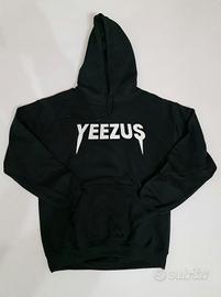 Gildan yeezus felpa con cappuccio nera streetwear