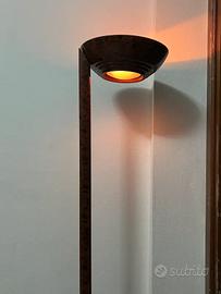 Lampada da terra vintage anni ’90 con coppa diffus