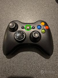 Controller xbox 360 nero ricondizionato