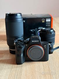 Fotocamera Sony A7III + Obiettivo 28-70 e 70-300