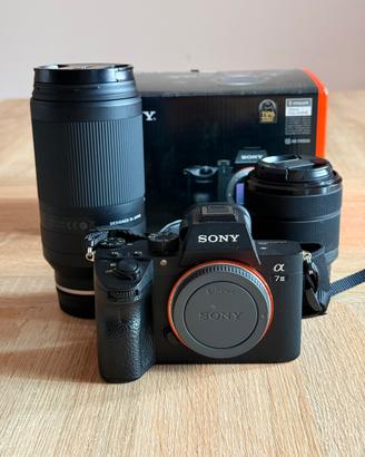 Fotocamera Sony A7III + Obiettivo 28-70 e 70-300