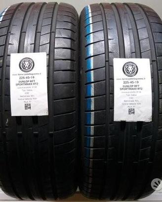 2 gomme 225 45 19 dunlop rft a8108