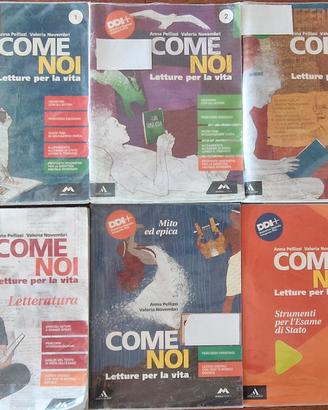 libri antologia 1^ 2^ 3^ media "Come noi"
