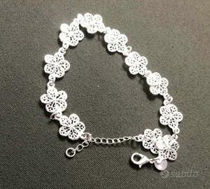 braccialetto modello vintage regolabile 925