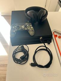 Ps4 pro con cuffie gold Sony