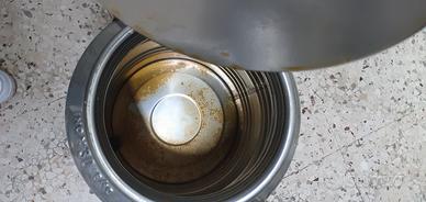 Contenitore fusto bidone olio Inox Maffei 18/10