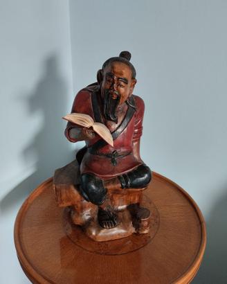 Statua  orientale originale legno