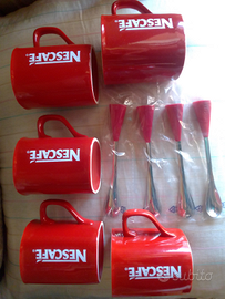 Tazze Grandi,Zuccheriere e Cucchiaini Nescafe'