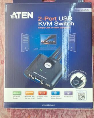 switch KVM a 2 porte ATEN CS22U