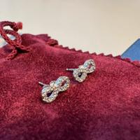 Orecchini infinito in argento 925
