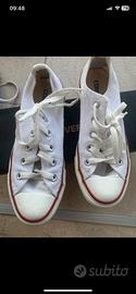 Converse bianche basse 36 best sale