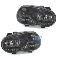 FARI VOLKSWAGEN VW GOLF 4 LUCE DIURNA A LED FONDO 