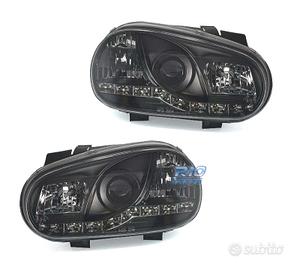 FARI VOLKSWAGEN VW GOLF 4 LUCE DIURNA A LED FONDO 