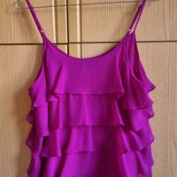 Top viola con balze Forever21