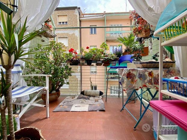 CENTRO 3 LOCALI con BALCONE + CANTINA