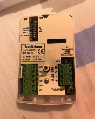 Tecnoalarm tp skn scheda chiavi