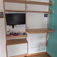 scrivania da parete / libreria / Ikea Svalnas
