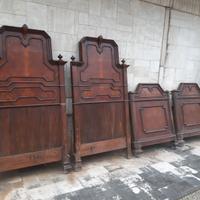 Letto matrimoniale in noce stile antico