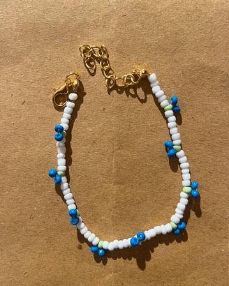 Bracciale Hand-Made con Perline "Effetto Mirtilli"