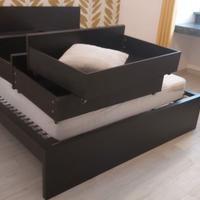 Letto matrimoniale IKEA MALM con cassettoni