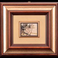 Quadro in argento by WENK "Alberi lungo il mare"