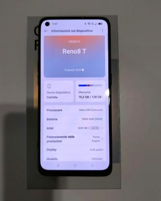 Telefono Oppo Reno 8T Perfettamente Funzionante 