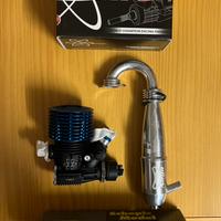 Motore Sirio 3,5cc S21 BXT1S scarico Schepis Ninja