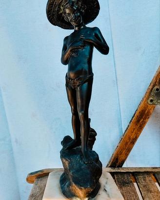 Statua antica firmata Varlese originale.